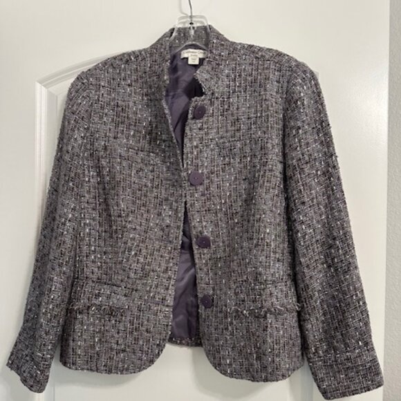Coldwater Creek Women's Tweed Multicolor Jacket Size Petite 10 - Picture 1 of 3
